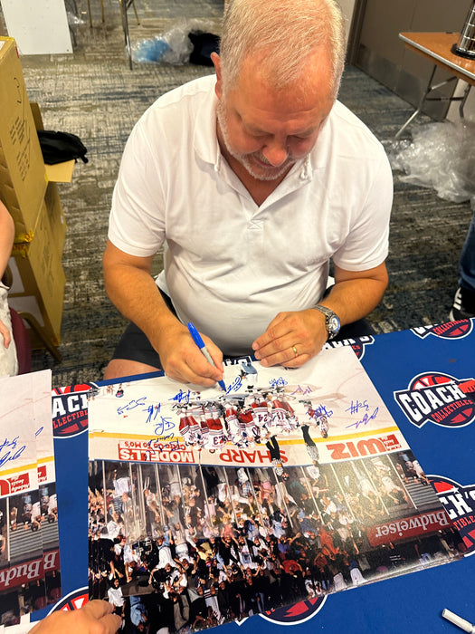 1994 New York Rangers Team Signed 16x20 Celebration Photo w/ 17 Autographs (Beckett)