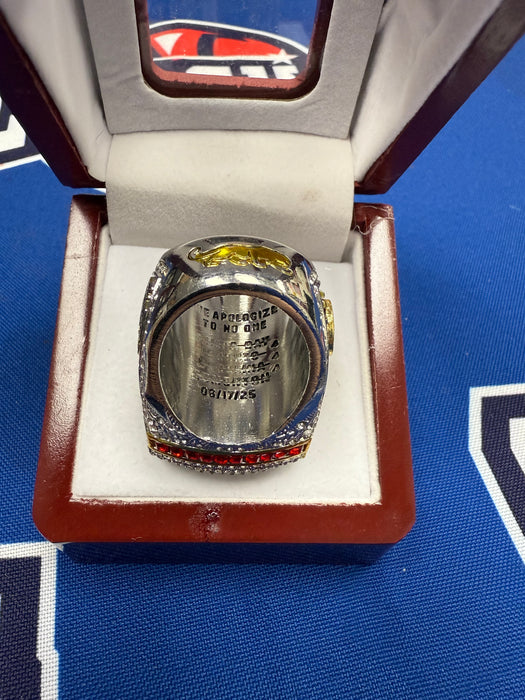 Florida Panthers 2025 Replica Stanley Cup Ring with Display Box