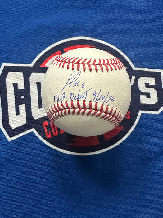 Luisangel Acuna Autographed OML Baseball w/ MLB Debut 9/14/24 Inscription (JSA)