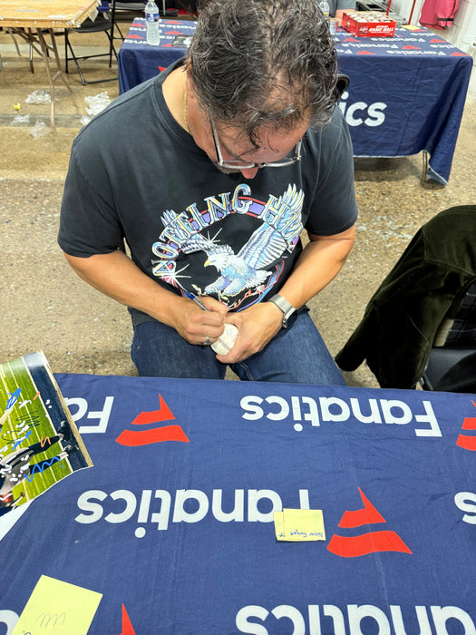 Mike Piazza Autographed Shea Stadium Final Season Logo Baseball w/ Inscription (Fanatics)