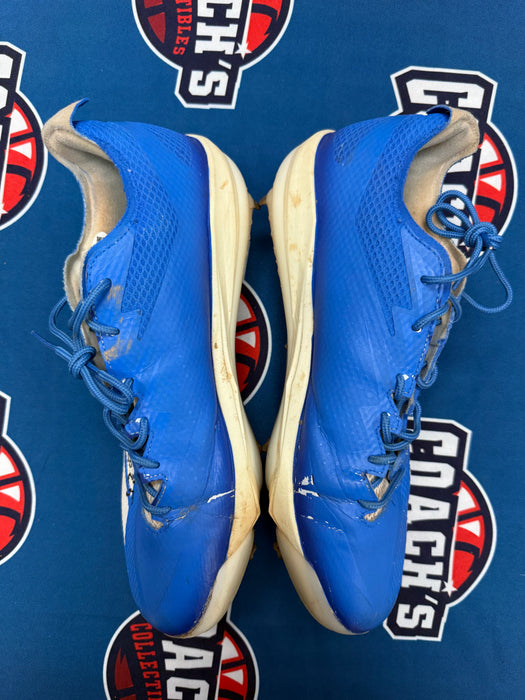 GAME USED Ronny Mauricio Autographed PAIR of Adidas Cleats w/ Game Used 2025 Inscription (JSA)