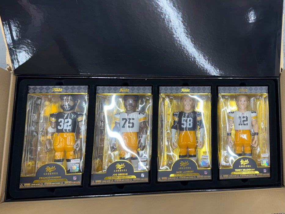 Pittsburgh Steelers Funko Fanatics Exclusive NFL Rushmore Four-Pack Vinyl Gold Legends 12'' Figures - Limited Edition
