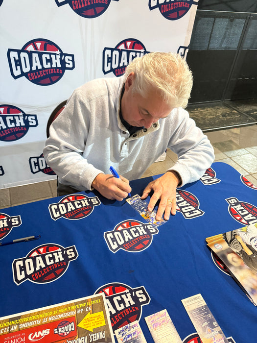 Terry Collins & Tom Hallion DUAL Autographed & Inscribed "Ass in the Jackpot" Game Full Ticket Gem 10 Auto (PSA SLAB)