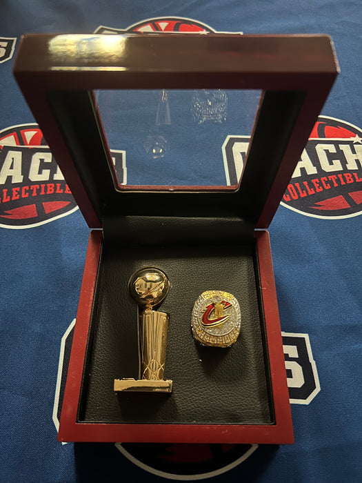 Cleveland Cavaliers 2pc NBA Championship Ring & Trophy with Display Box