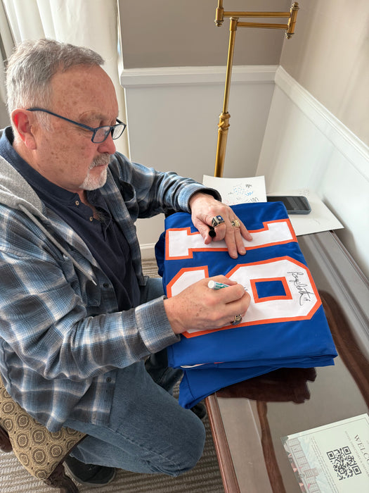 Bryan Trottier Autographed CUSTOM NY Islanders Jersey w/ HOF 97 (JSA)