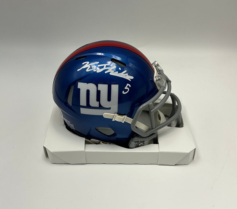 Kayvon Thibodeaux Autographed NY Giants Speed Mini Helmet (Beckett)