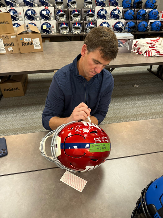 Eli Manning Autographed NY Giants Flash Speed Flex (Fanatics)