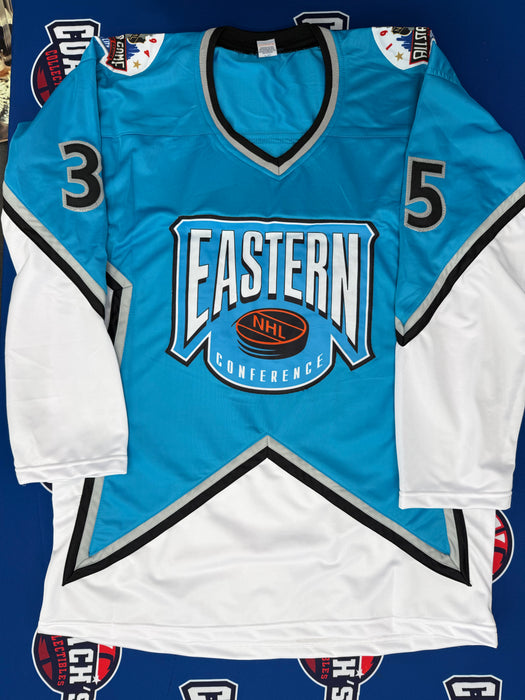 Mike Richter Autographed CUSTOM 1994 All Star Game Jersey w/ 94 ASG MVP (JSA)