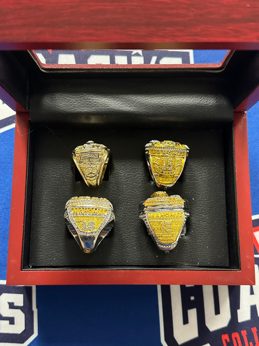 Kansas City Chiefs 4pc Replica Super Bowl Ring Set w/ Display Box