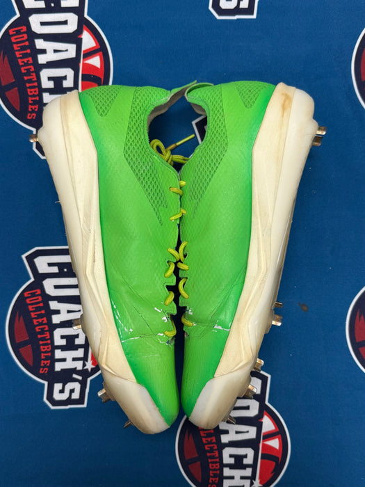 GAME USED Ronny Mauricio Autographed PAIR of Adidas Cleats w/ Game Used 2025 Inscription (JSA)