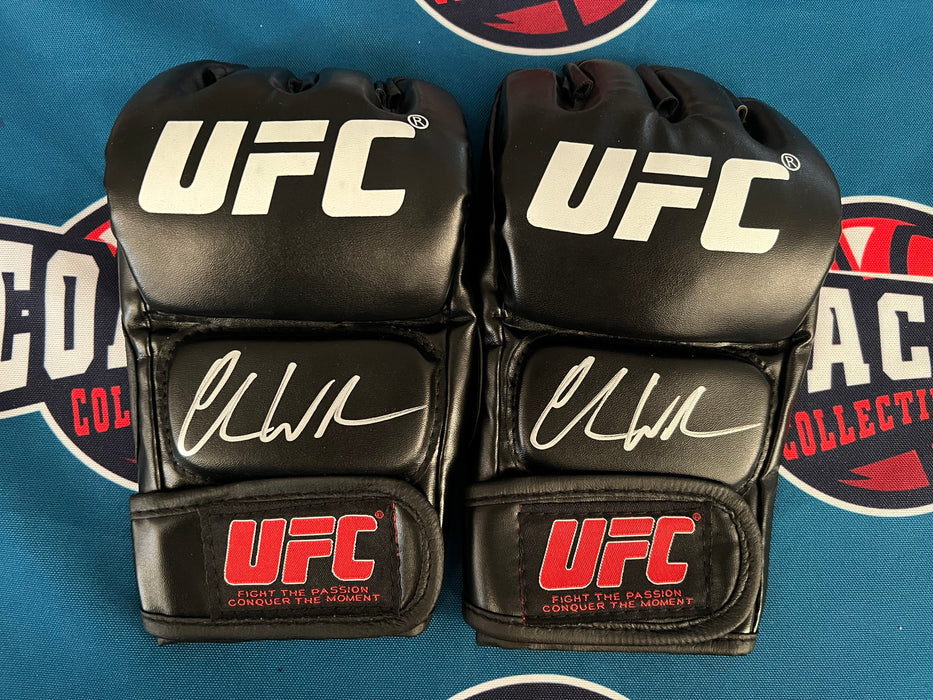 PAIR of Chris Weidman Autographed UFC Glove (Beckett)