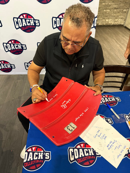 Edgardo Alfonzo Autographed Authentic Red Shea Stadium Seat Back #13 w/ Multi Inscr (JSA)