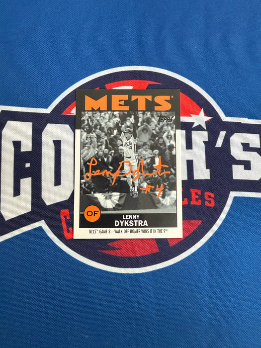 Lenny Dykstra Autographed 2021 Topps Once Upon a Time in Queens Special Set Card (GTP)