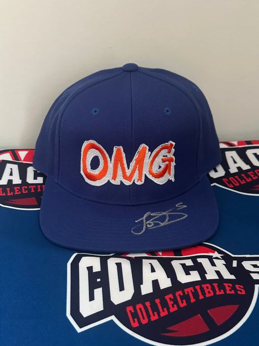 Jose Iglesias Autographed Adult OMG Snapback Hat (Beckett)