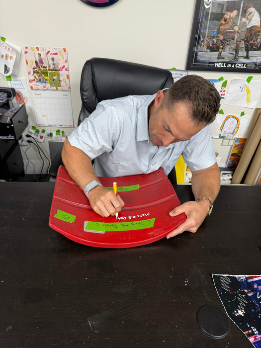 David Wright Autographed Shea Stadium Authentic Red Seat Back w/ Mets #5 Retired Inscription  (JSA)