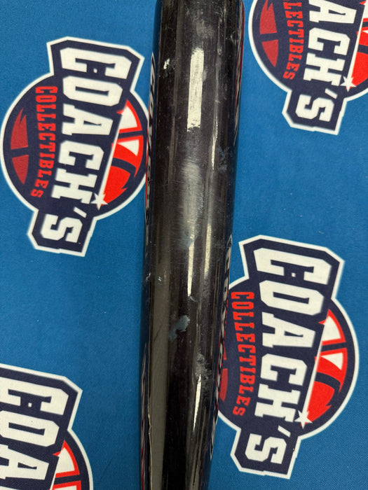 Ronny Mauricio Autographed GAME USED Bat from 2025 Season w/ Inscr (JSA)