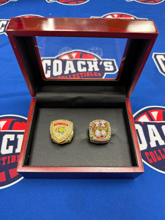 Florida Panthers 2pc Replica Stanley Cup Ring with Display Box
