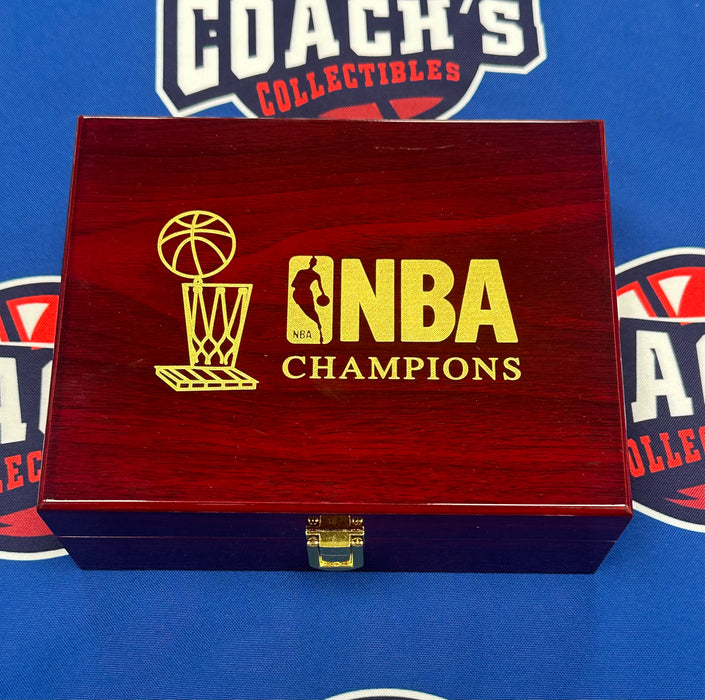 Chicago Bulls 6pc Replica NBA Championship Ring Set w/ Trophy & Display Box