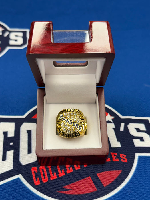 1994 Mark Messier New York Rangers Replica Stanley Cup Ring w/ Display Box