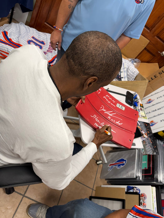 Dwight "Doc" Gooden Autographed Authentic Red Shea Stadium Seat Back #16 w/ Multi Inscr (JSA)