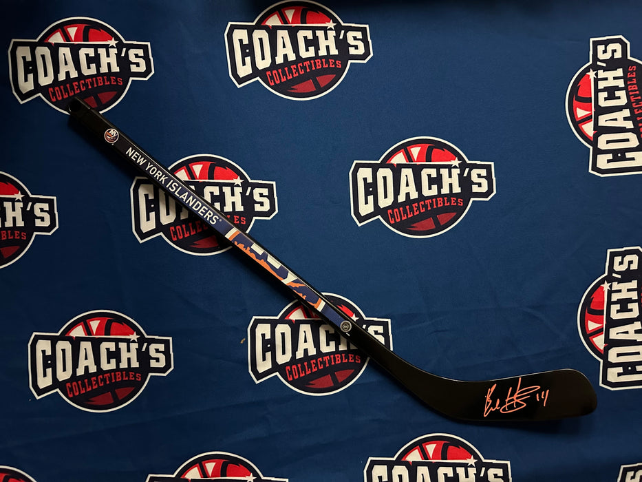 Bo Horvat Autographed NY Islanders Mini Hockey Stick (Fanatics)