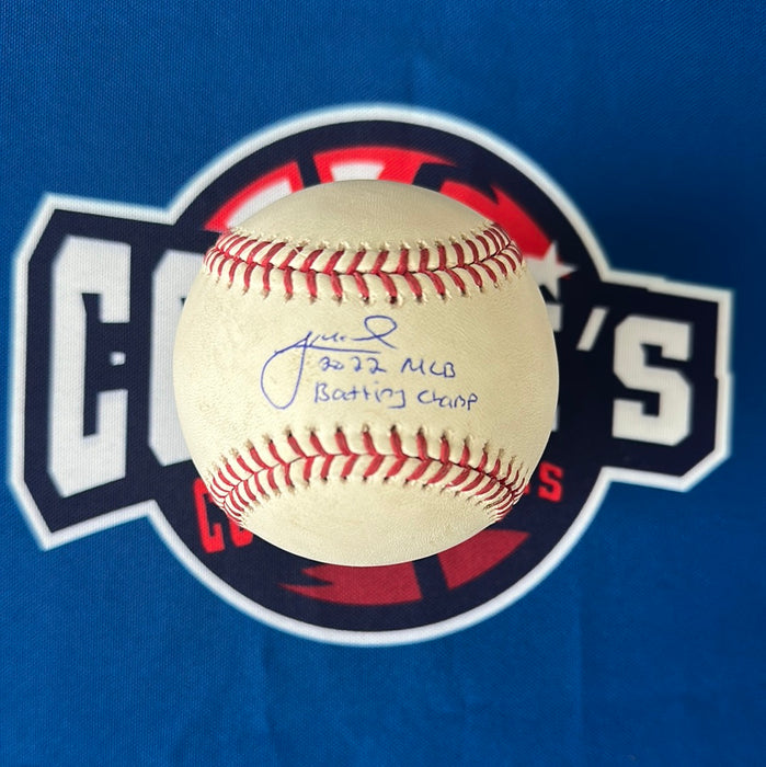 Jeff McNeil Autographed GAME USED Official Major League Baseball with Inscription (MLB/Fanatics)