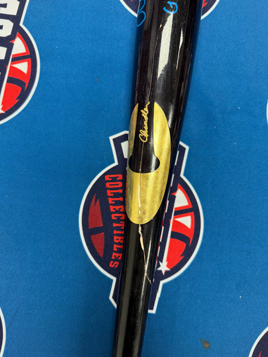 Ronny Mauricio Autographed GAME USED Bat from 2025 Season w/ Inscr (JSA)