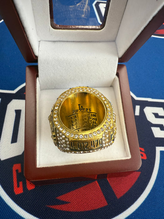 Los Angeles Dodgers 2025 Replica World Series Ring w/ Display Box (Yamamoto-MVP)