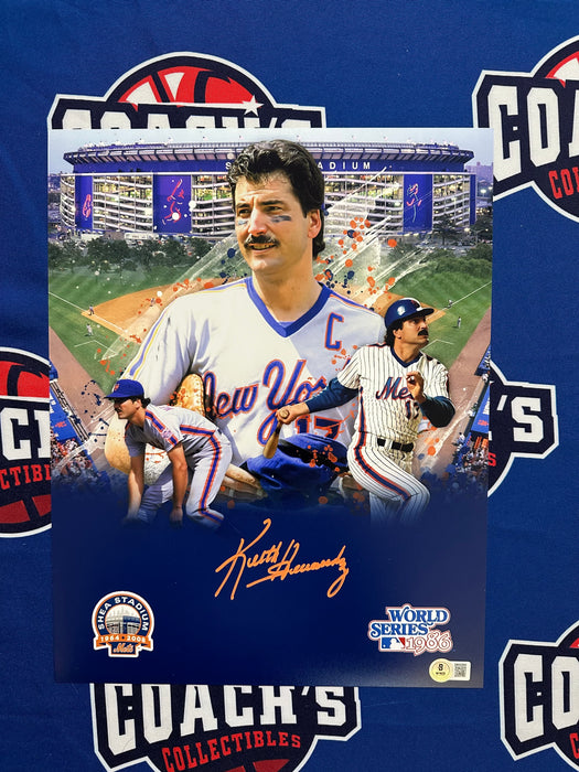 Keith Hernandez Autographed 11x14 Custom Edit Collage Photo (Beckett)