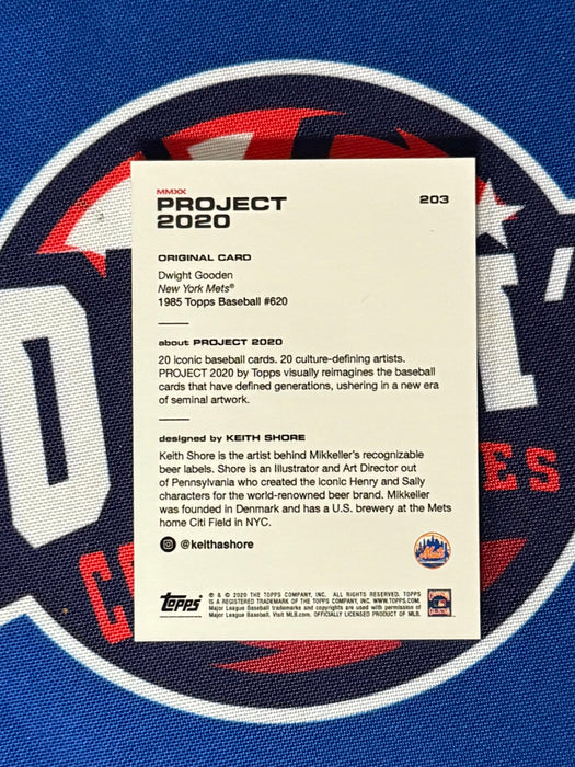 Dwight Gooden & Darryl Strawberry DUAL Autographed 2020 Topps Project 2020 Trading Card (GTP)