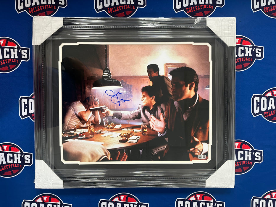 FRAMED Joe Pesci Autographed 16x20 Goodfellas Shooting Spider Photo (Beckett)