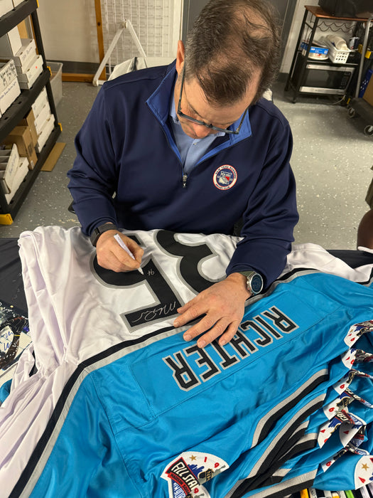 Mike Richter Autographed CUSTOM 1994 All Star Game Jersey w/ 94 ASG MVP (JSA)