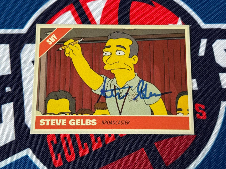 Steve Gelbs Autographed Custom Simpsons SNY Trading Card (GTP)