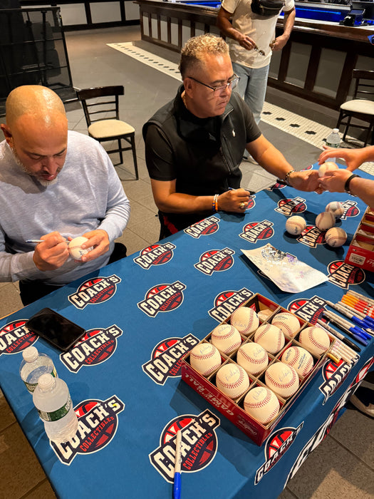 Rey Ordonez & Edgardo Alonzo DUAL Autographed OML Baseball (JSA)