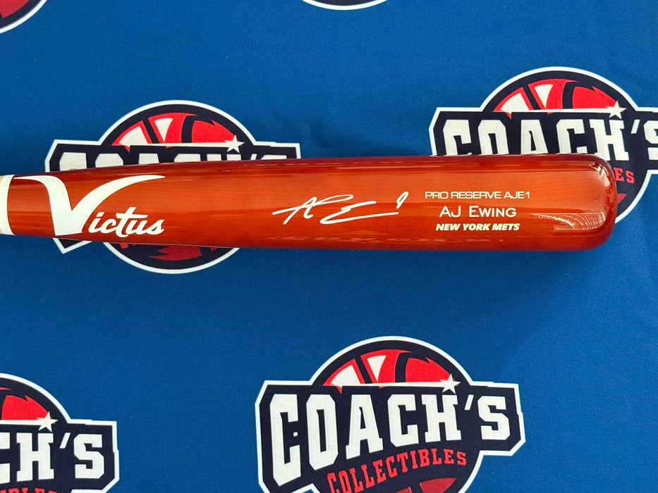 AJ Ewing Autographed Victus Game Model Bat (Beckett)