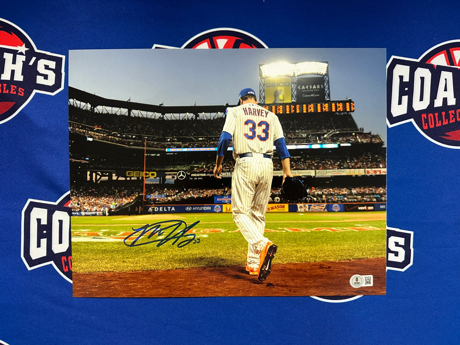 Matt Harvey Autographed 11x14 All Star Game Photo (Beckett)