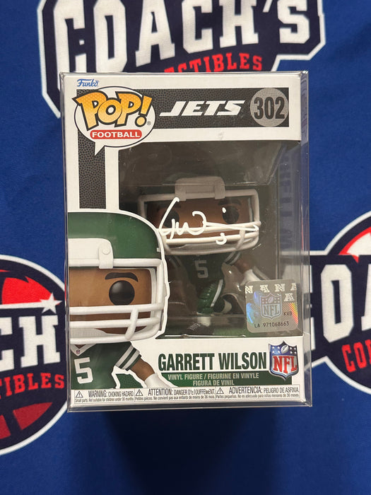 Garrett Wilson Autographed NY Jets Funko Pop #302 (Beckett)