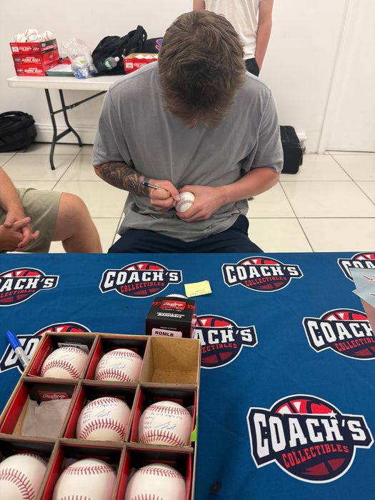 AJ Ewing Autographed Official Major League Baseball w/ MLB Debut (Beckett)