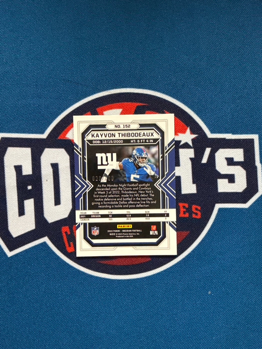 Kayvon Thibodeaux Autographed 2022 Panini Obsidian 29/100 Rookie Card (GTP)