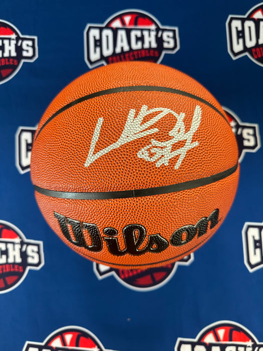 Charles Oakley Autographed Wilson Basketball (JSA)