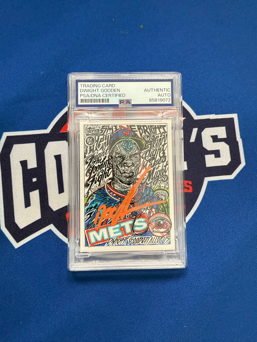 Dwight “Doc” Gooden Autographed 2020 Topps Project 2020 Trading Card (PSA SLAB)