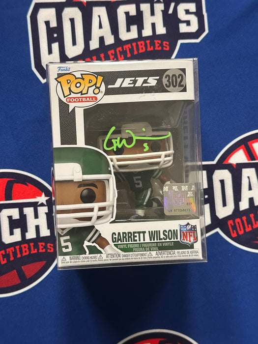 Garrett Wilson Autographed NY Jets Funko Pop #302 (Beckett)