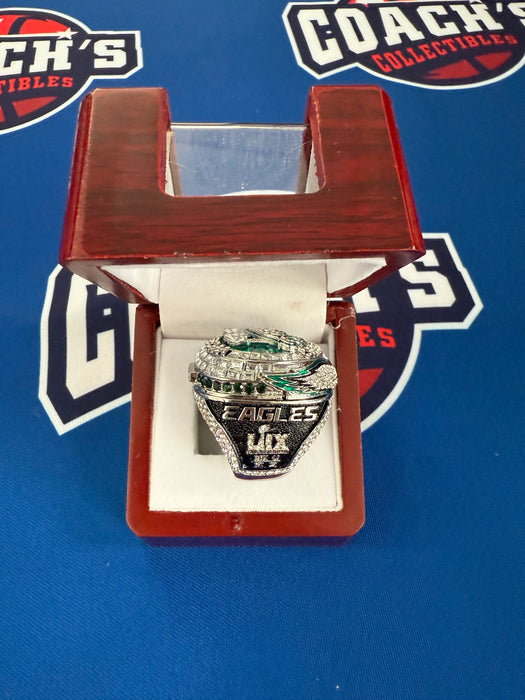 Philadelphia Eagles Replica Super Bowl LIX Ring with Display Box