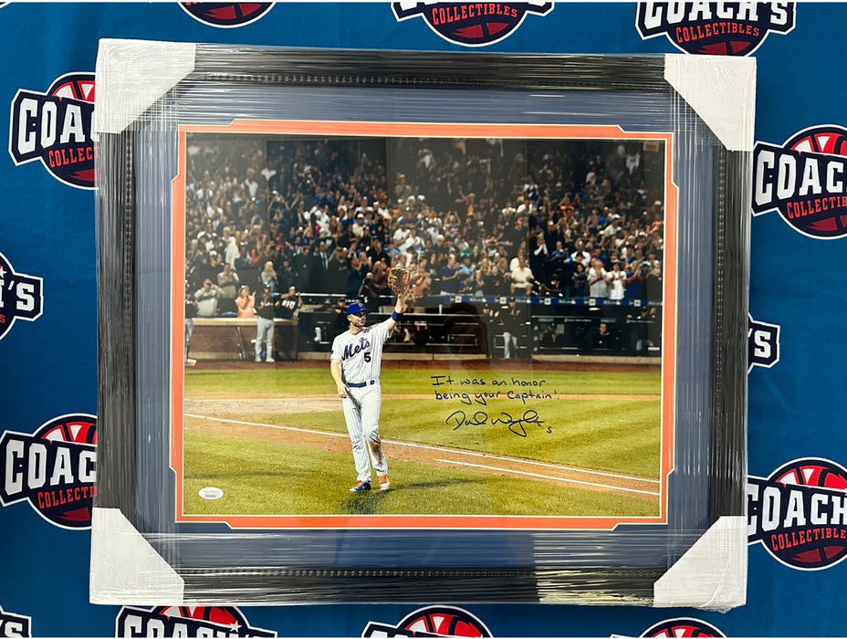 FRAMED David Wright Autographed 16x20 Final Game Walk Off Photo with Inscription (JSA) (Copy)