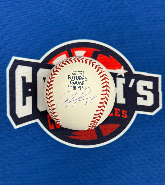 Francisco Alvarez Autographed 2022 Futures Game OML Baseball (JSA)