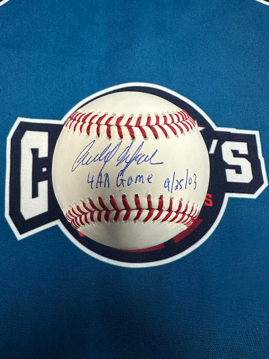 Carlos Delgado Autographed OML Baseball with 4HR Game 9/25/03 (JSA)