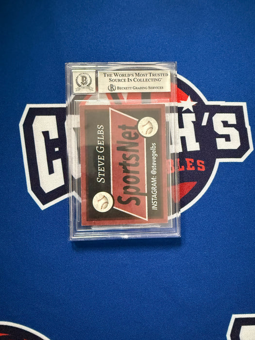 Steve Gelbs Autographed Custom Simpsons SNY Slabbed Trading Card Gem 10 Auto (Beckett Slab)