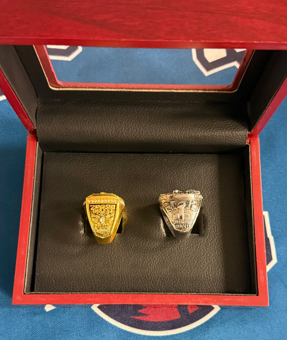 Baltimore Ravens 2pc Super Bowl Replica Ring Set w/ Display Box
