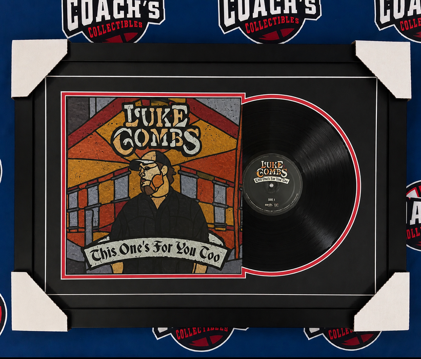FRAMED UNSIGNED Luke Combs "This Ones for You Too" Album Cover w/ Vinyl