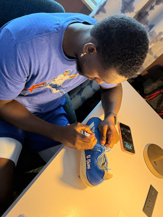 GAME USED Ronny Mauricio Autographed PAIR of Adidas Cleats w/ Game Used 2025 Inscription (JSA)